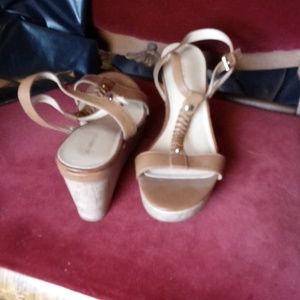 Liz Claiborne Shoes - Tan wedge sandals Liz Claiborne Shoes - Tan wedge sandals